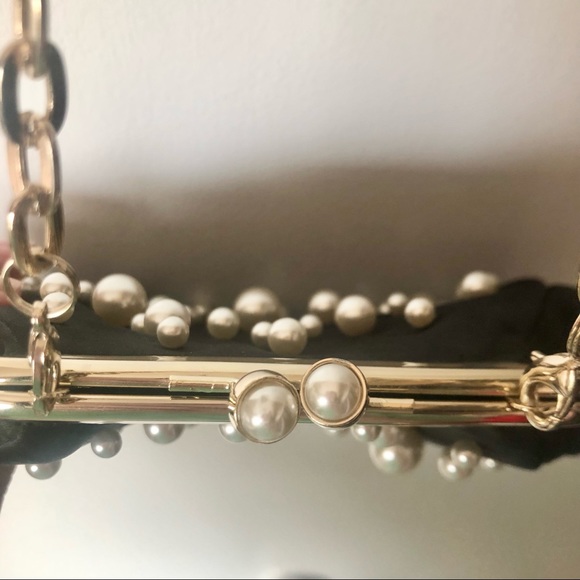 WHBM FAUX PEARL CLUTCH - Picture 7 of 8